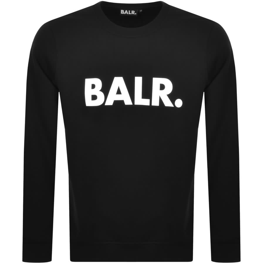 Alternative Image for ProductBALR Brand Crew Neck Sweatshirt Black1