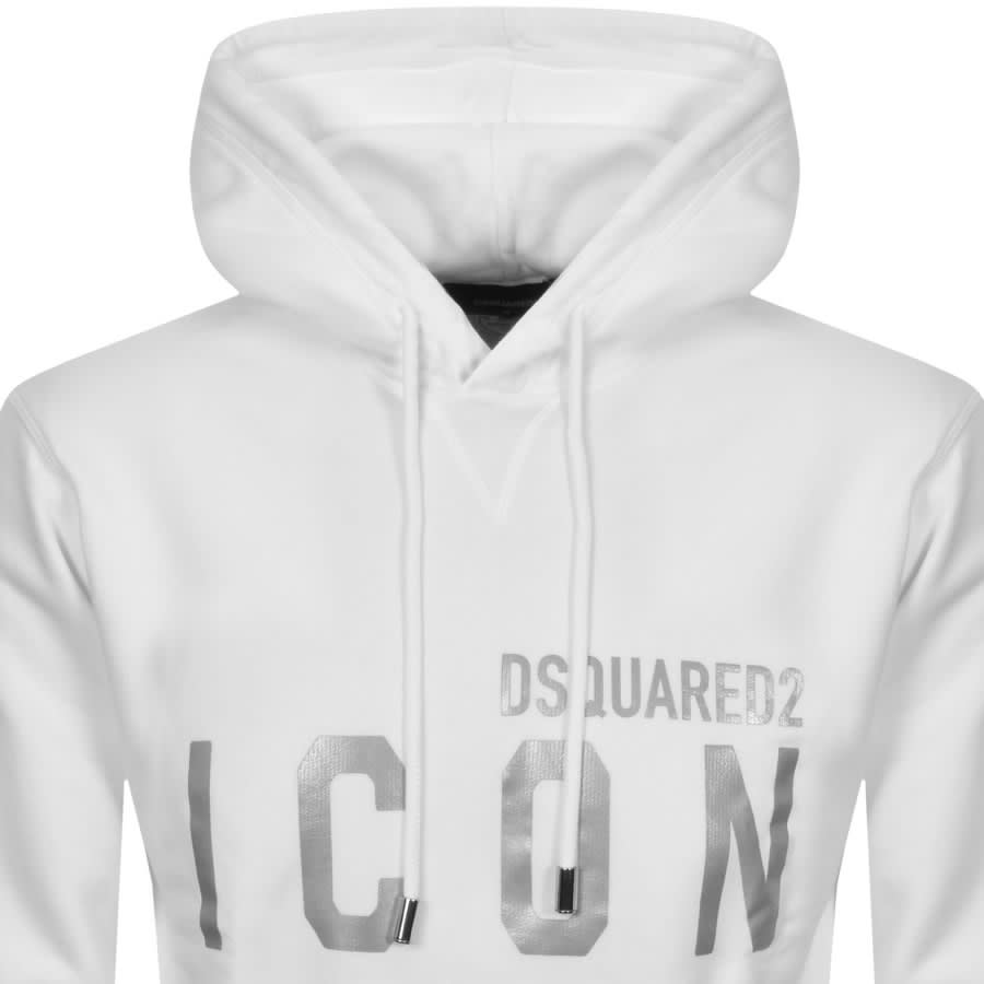Alternative Image for ProductDSQUARED2 Logo Pullover Hoodie White2