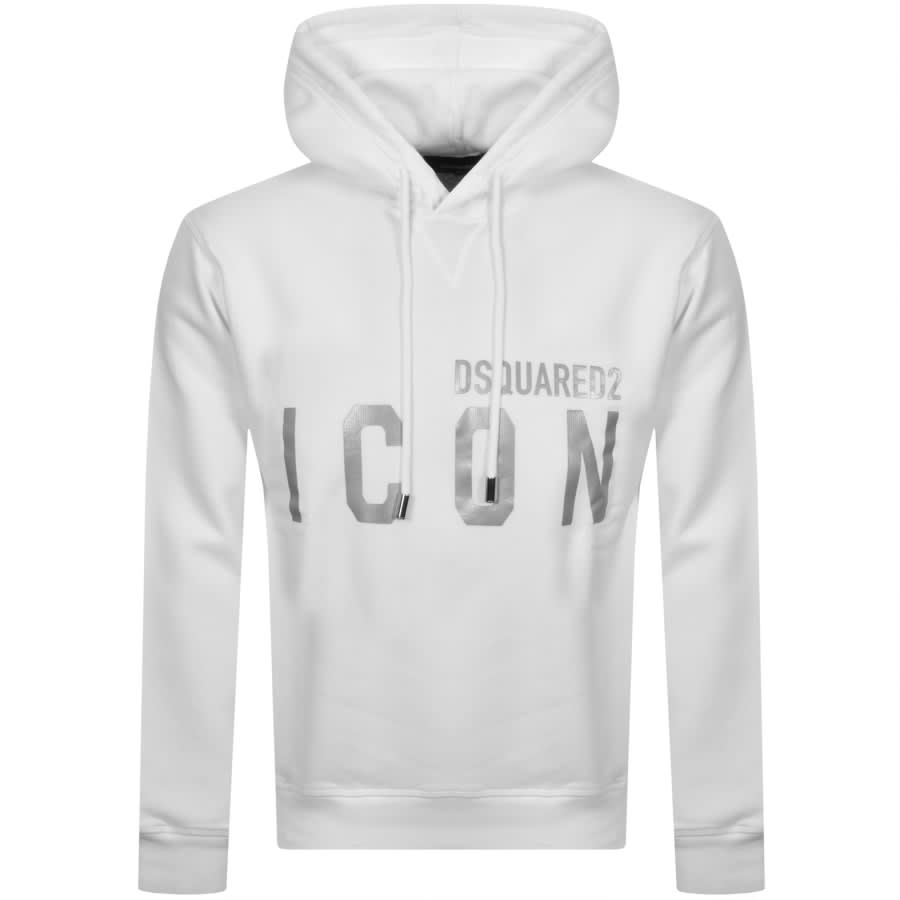 Alternative Image for ProductDSQUARED2 Logo Pullover Hoodie White1