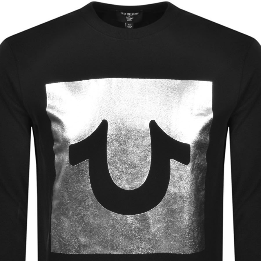 Alternative Image for ProductTrue Religion Box Foil Sweatshirt Black2