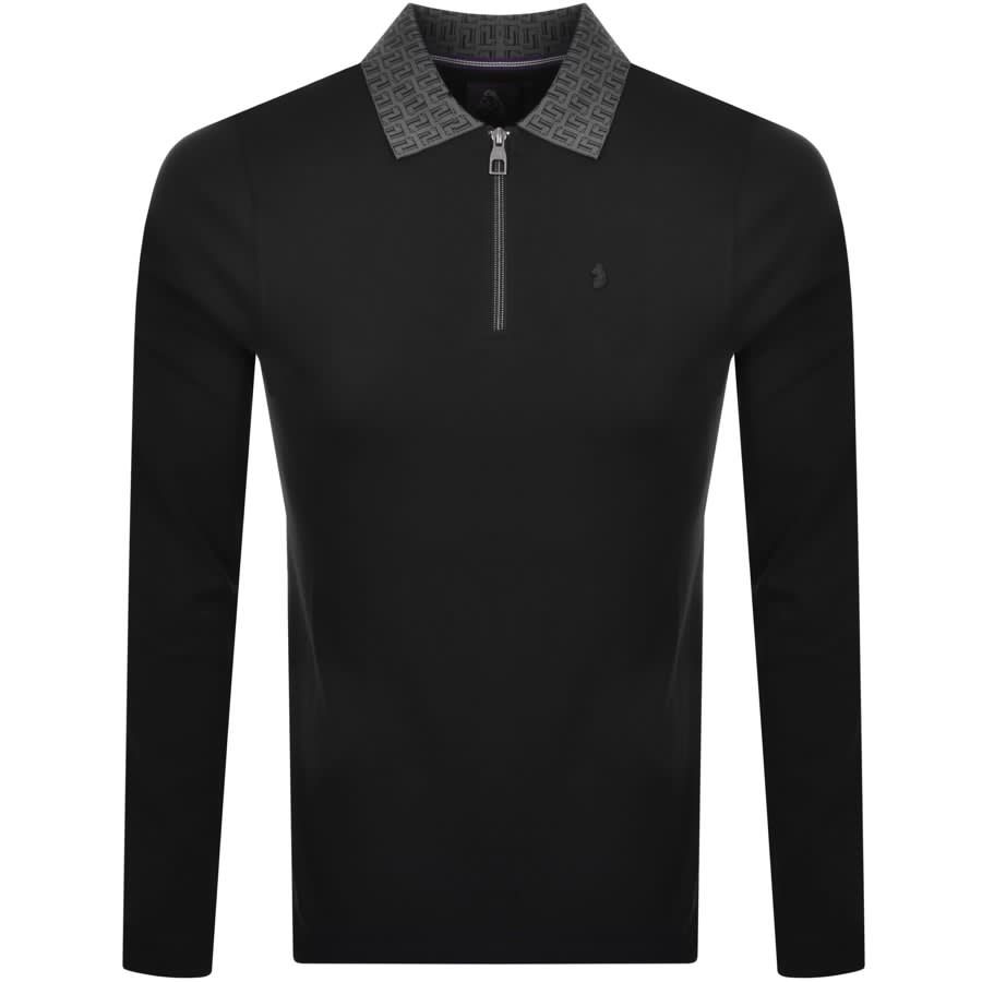 Alternative Image for ProductLuke 1977 Pollllo Long Sleeve Polo T Shirt Black1