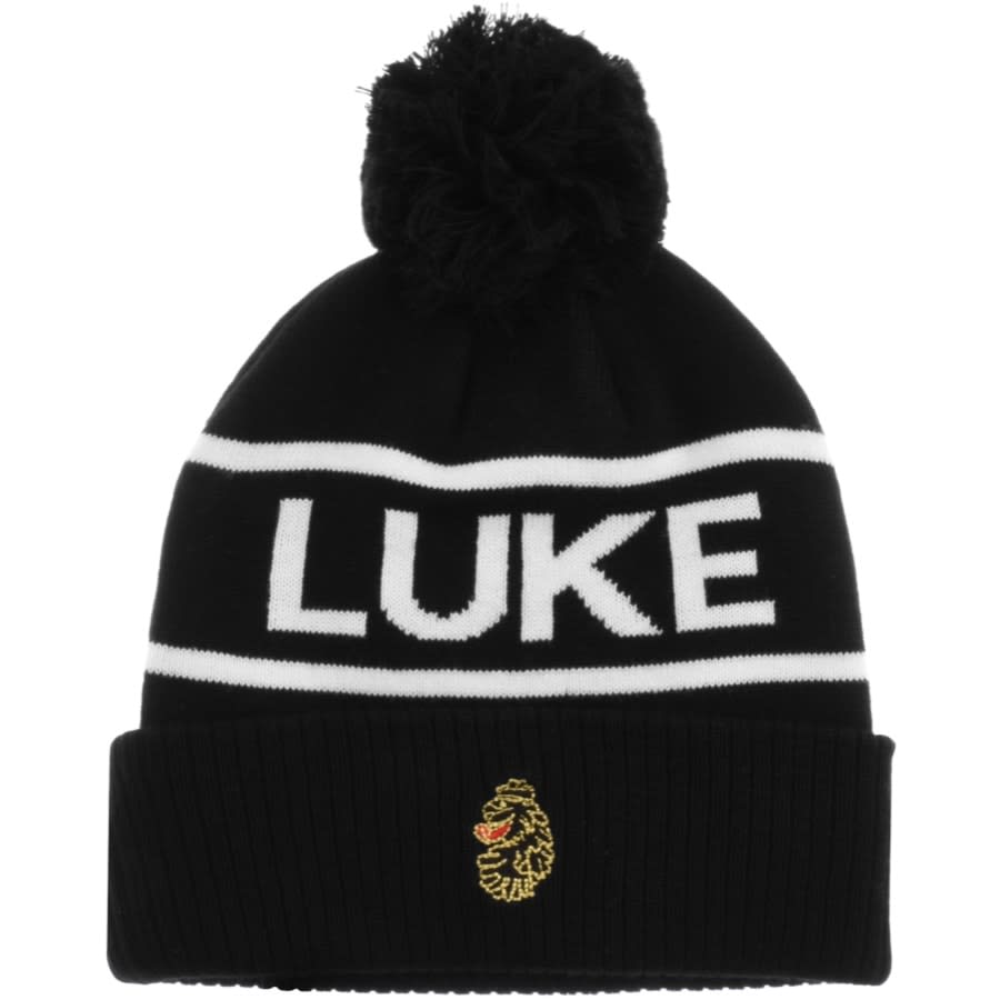 Alternative Image for ProductLuke 1977 Tree Logo Knit Bobble Beaine Hat Black1