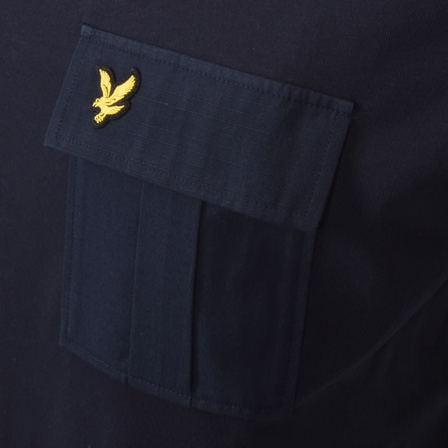 Alternative Image for ProductLyle And Scott Crew Neck Pocket T Shirt Navy3