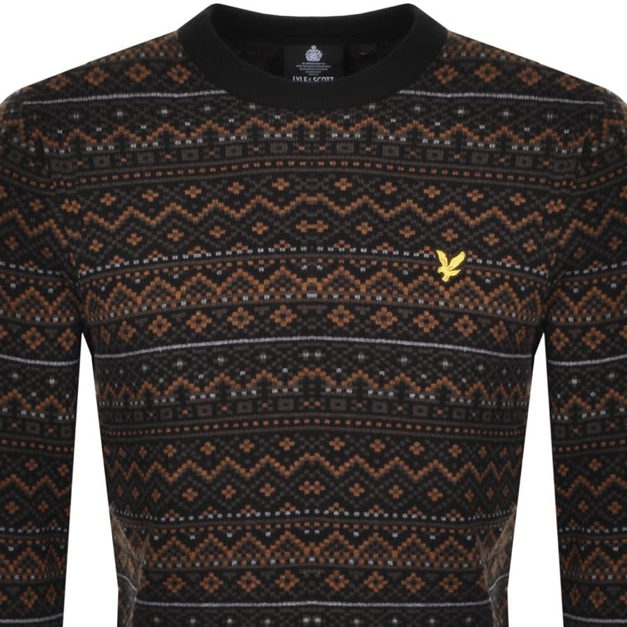 Alternative Image for ProductLyle And Scott Fair Isle Knit Jumper Black2