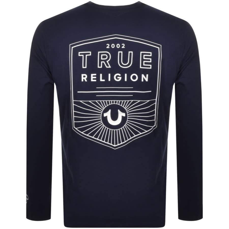 Alternative Image for ProductTrue Religion Long Sleeve T Shirt Navy2