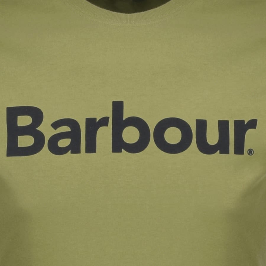 Alternative Image for ProductBarbour Logo T Shirt Green3