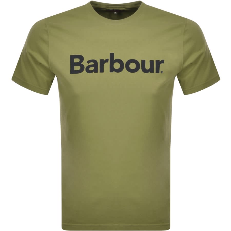 Alternative Image for ProductBarbour Logo T Shirt Green1
