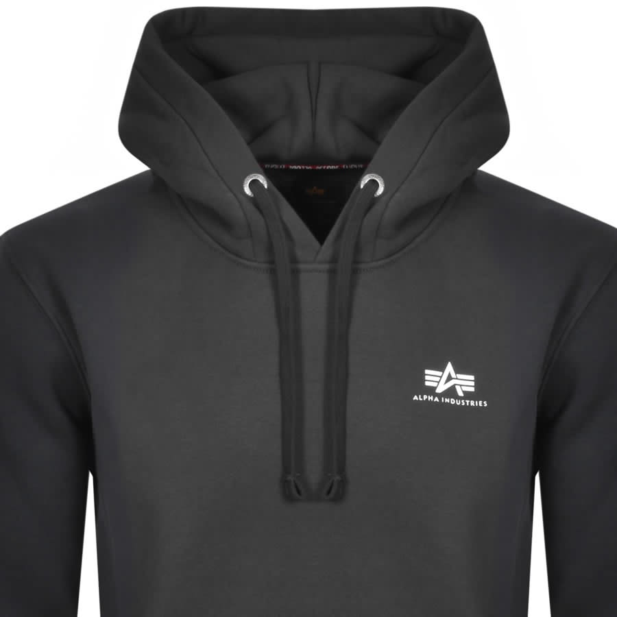 Alternative Image for ProductAlpha Industries Basic Small Logo Hoodie Grey2