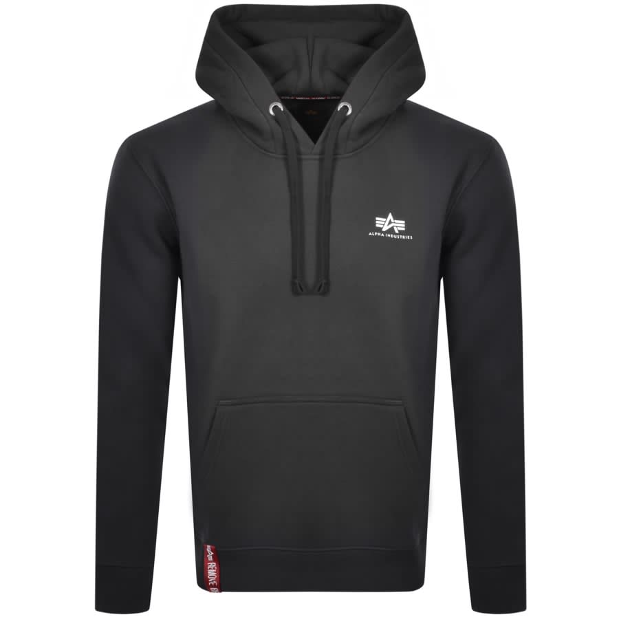 Alternative Image for ProductAlpha Industries Basic Small Logo Hoodie Grey1