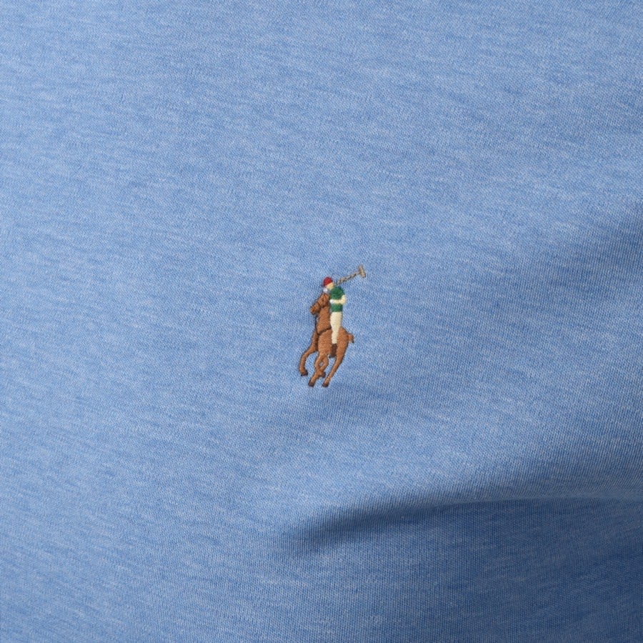 Alternative Image for ProductRalph Lauren Crew Neck Slim Fit T Shirt Blue3