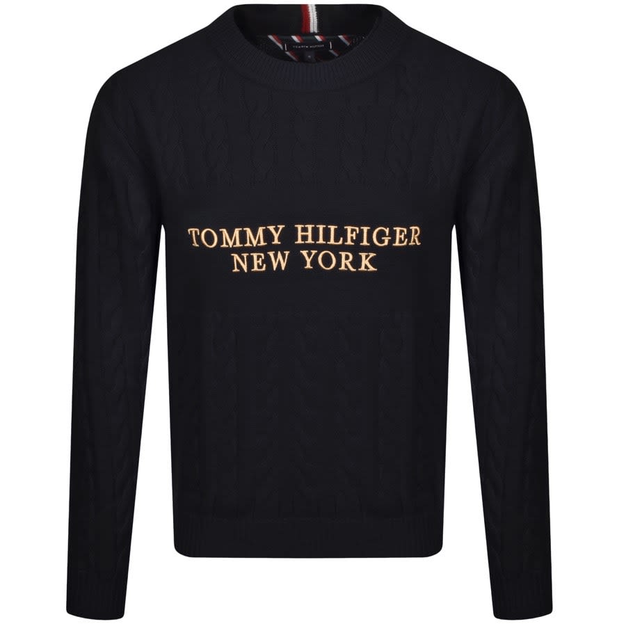 Alternative Image for ProductTommy Hilfiger Cable Knit Jumper Navy1