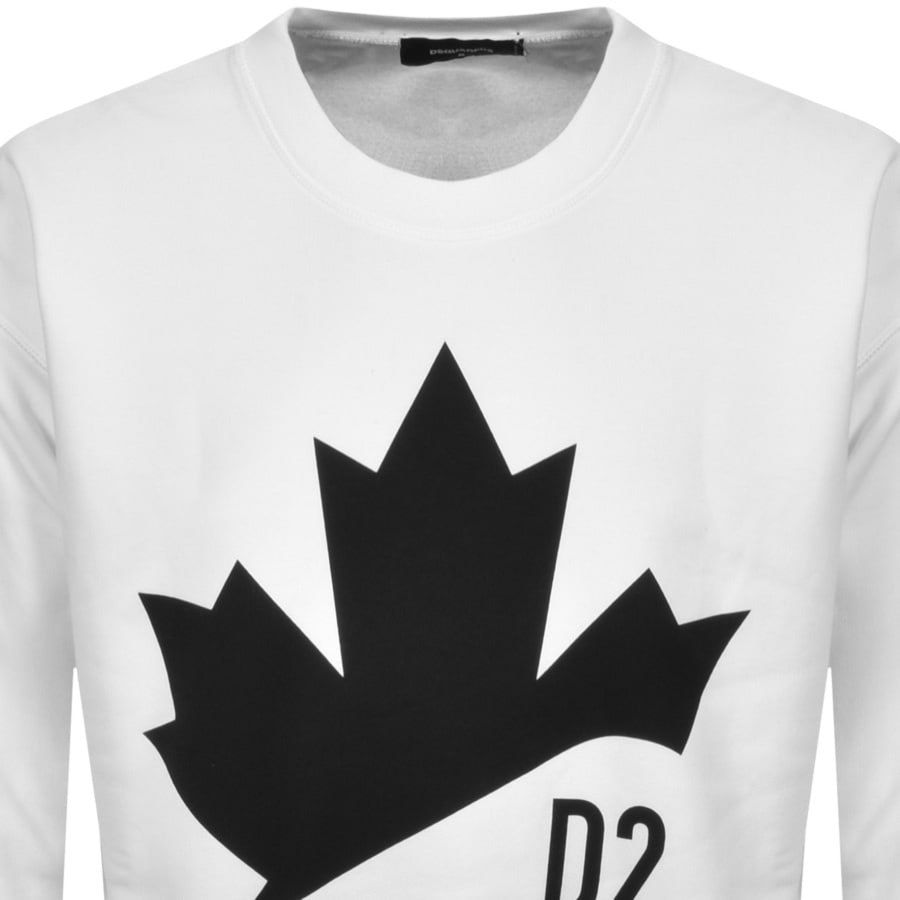 Alternative Image for ProductDSQUARED2 Crew Neck Sweatshirt White2