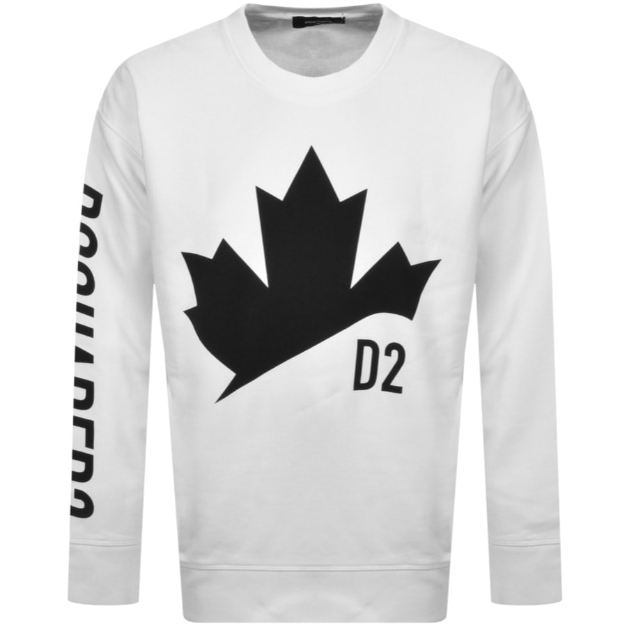 Alternative Image for ProductDSQUARED2 Crew Neck Sweatshirt White1