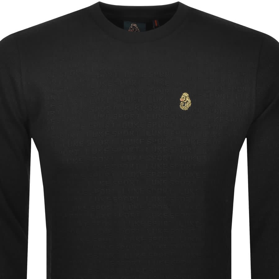 Alternative Image for ProductLuke 1977 You Jaquard Full Zip Sweatshirt Black2