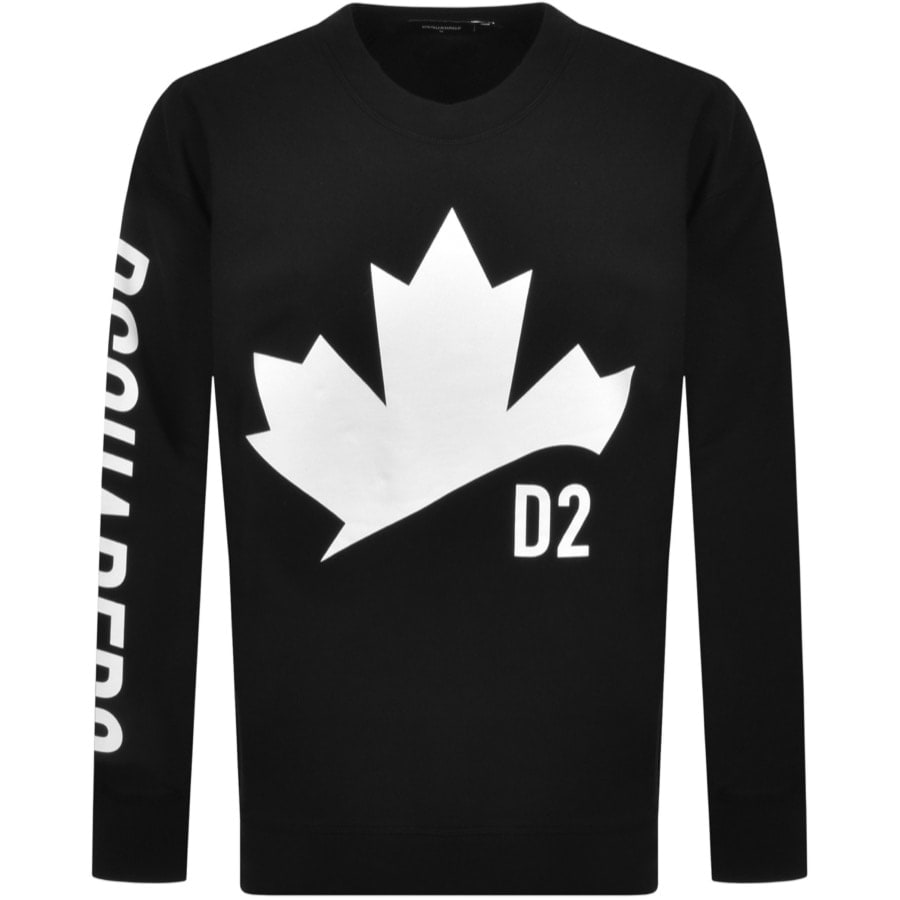 Alternative Image for ProductDSQUARED2 Crew Neck Sweatshirt Black1