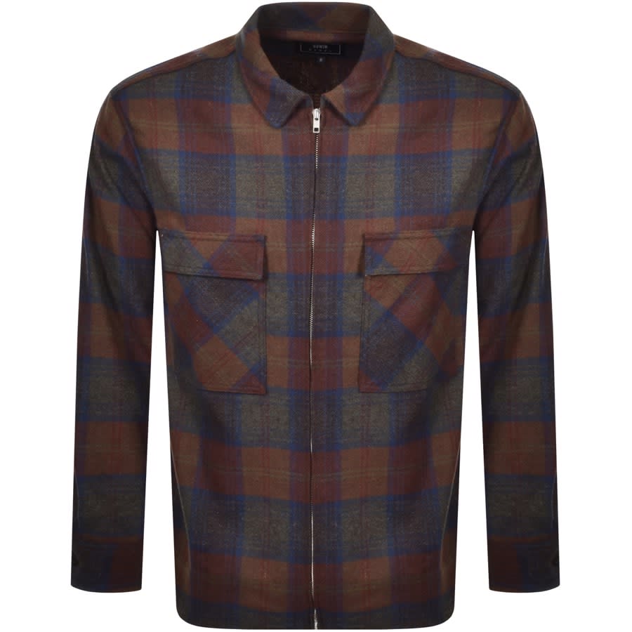Alternative Image for ProductEdwin Radar Wool Long Sleeved Shirt Brown1