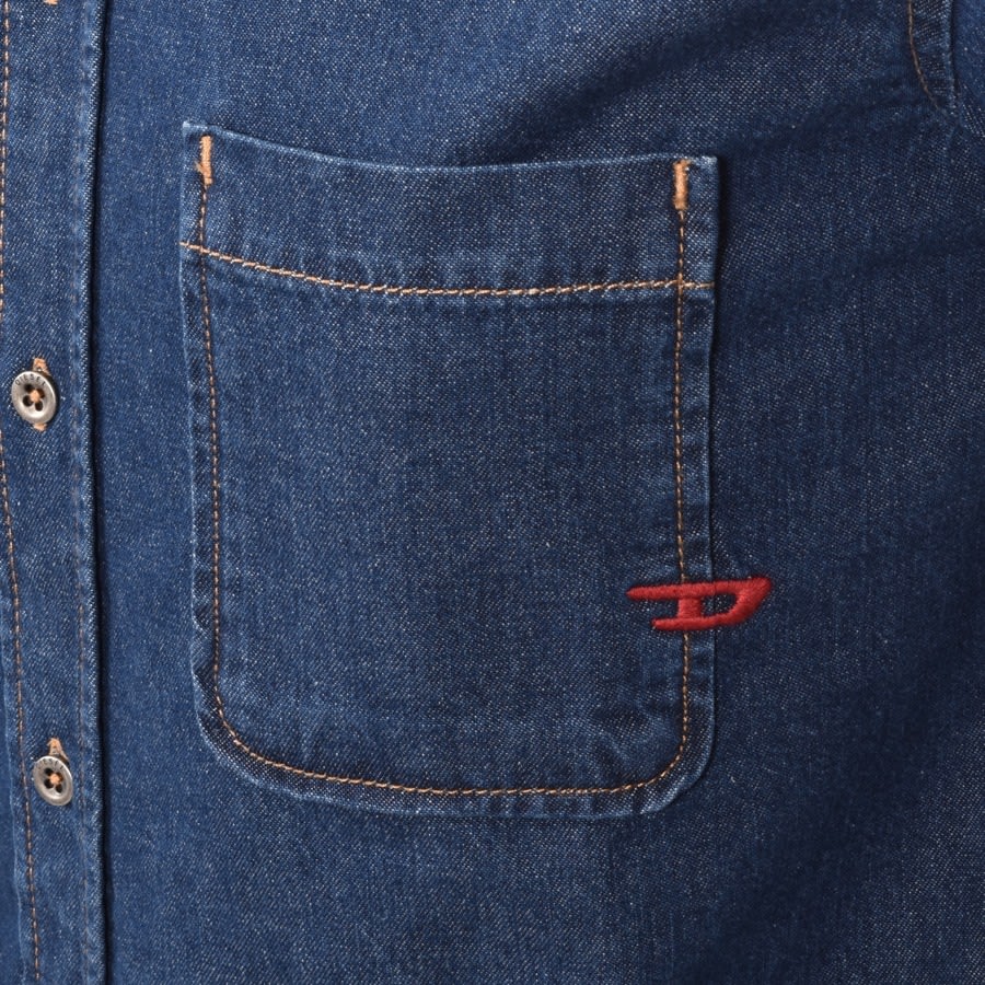 Alternative Image for ProductDiesel Billy Long Sleeved Shirt Blue3
