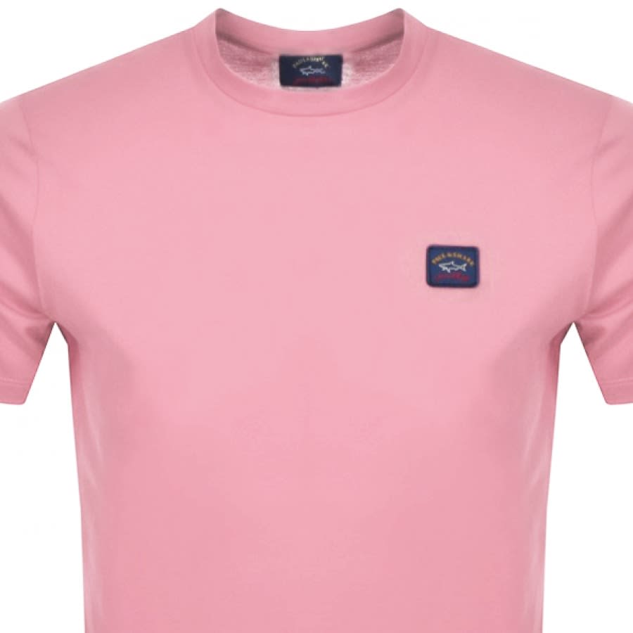 Alternative Image for ProductPaul And Shark Short Sleeved Logo T Shirt Pink2