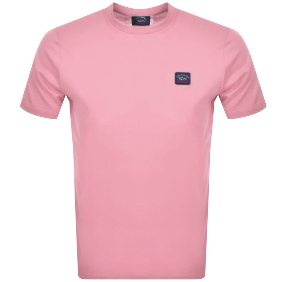 Alternative Image for ProductPaul And Shark Short Sleeved Logo T Shirt Pink1