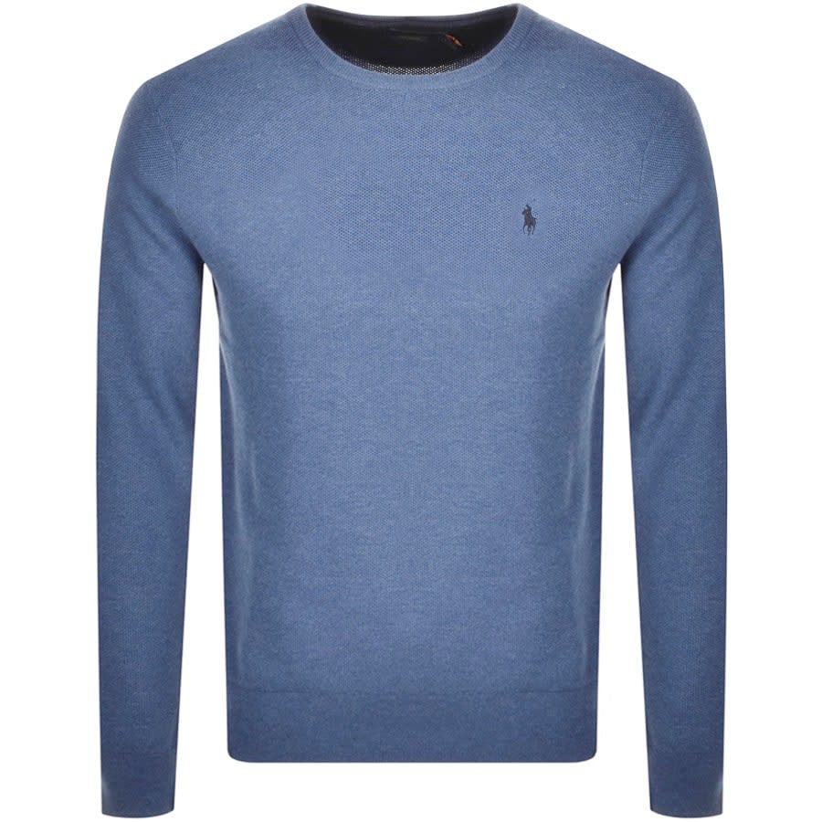Alternative Image for ProductRalph Lauren Crew Neck Knit Jumper Blue1