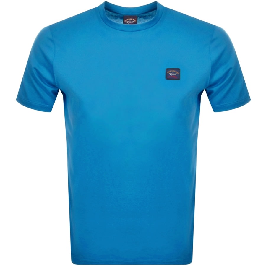 Alternative Image for ProductPaul And Shark Short Sleeved Logo T Shirt Blue1
