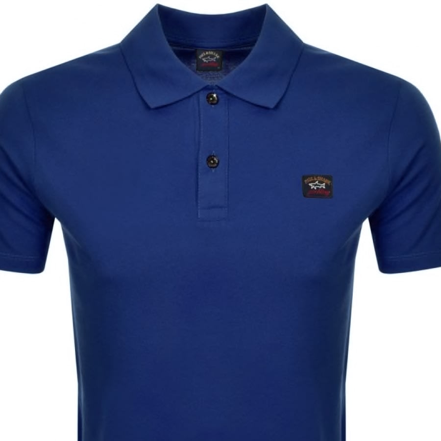 Alternative Image for ProductPaul And Shark Short Sleeved Polo T Shirt Blue2