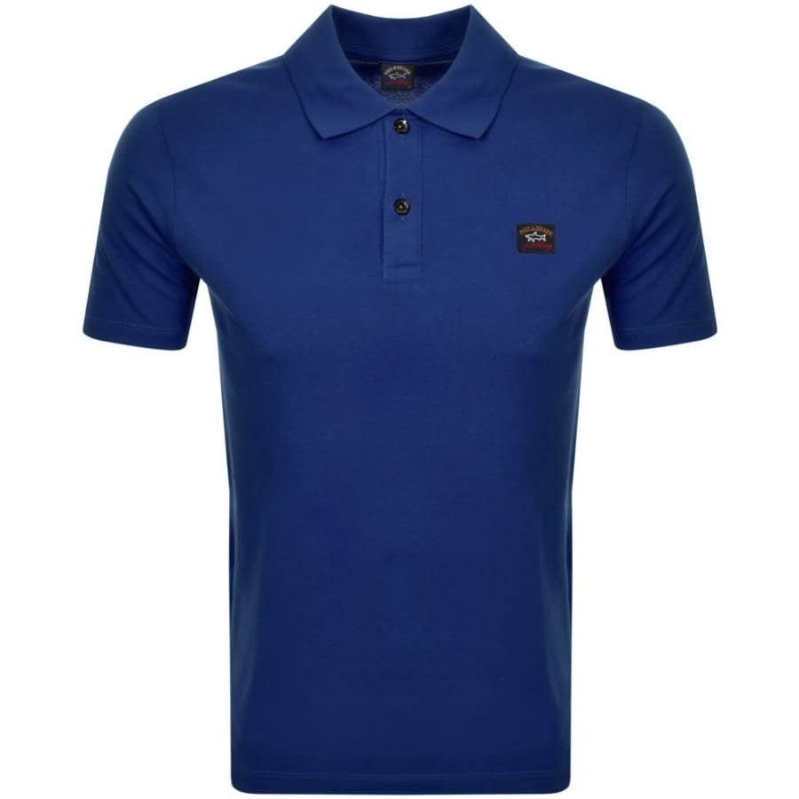 Alternative Image for ProductPaul And Shark Short Sleeved Polo T Shirt Blue1