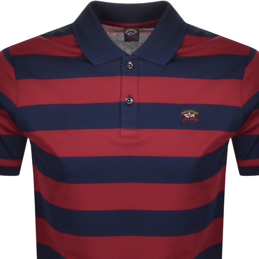 Alternative Image for ProductPaul And Shark Stripe Polo T Shirt Navy2