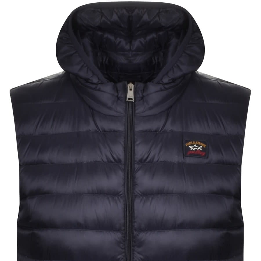 Alternative Image for ProductPaul And Shark Padded Hooded Gilet Blue2