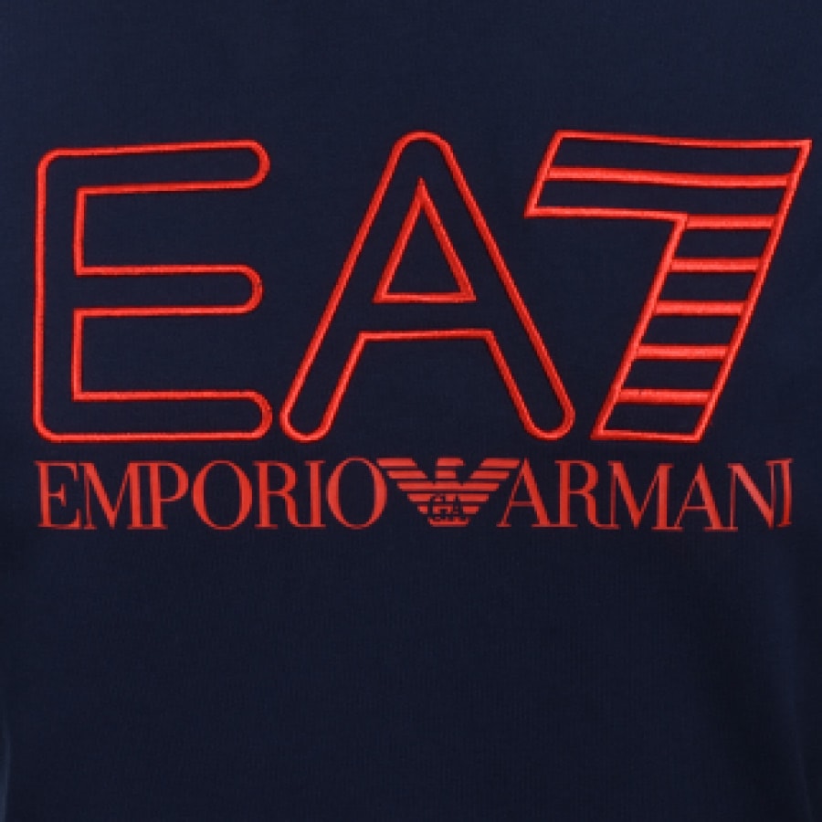 Alternative Image for ProductEA7 Emporio Armani Logo Hoodie Navy3
