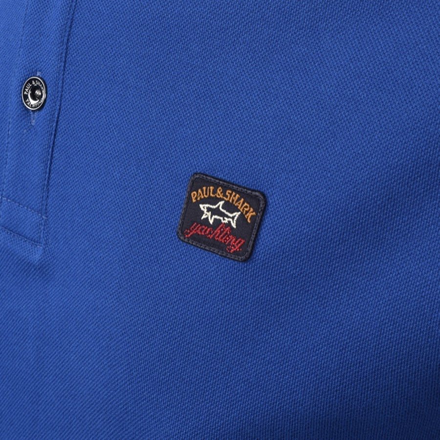Alternative Image for ProductPaul And Shark Long Sleeved Polo T Shirt Blue3