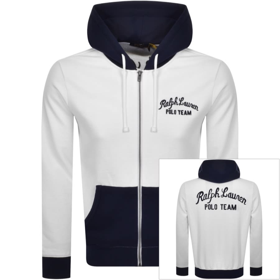 Alternative Image for ProductRalph Lauren Polo Full Zip Hoodie White1
