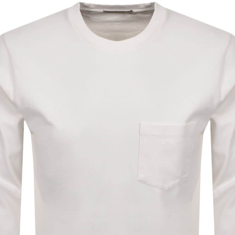Alternative Image for ProductNudie Jeans Long Sleeve Rudi T Shirt White2