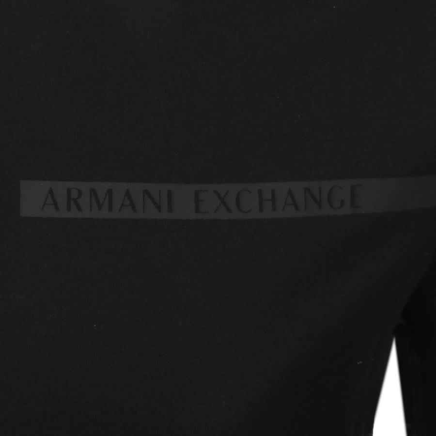 Alternative Image for ProductArmani Exchange Long Sleeve Logo T Shirt Black3
