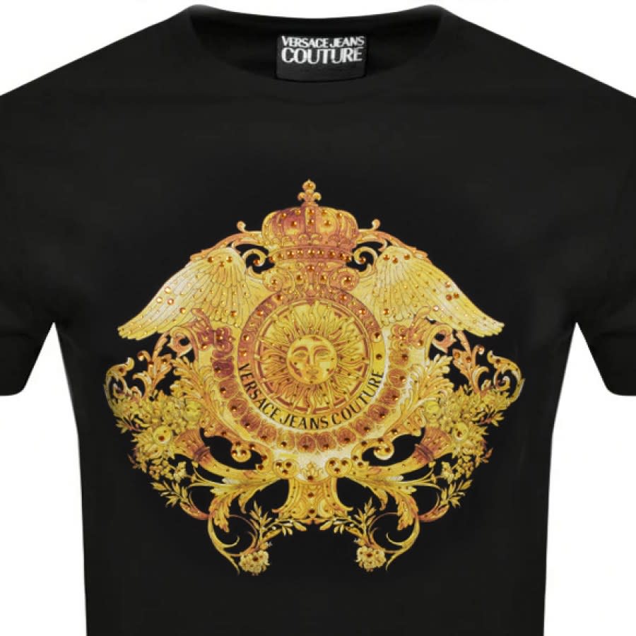 Alternative Image for ProductVersace Jeans Couture Crystal T Shirt Black2