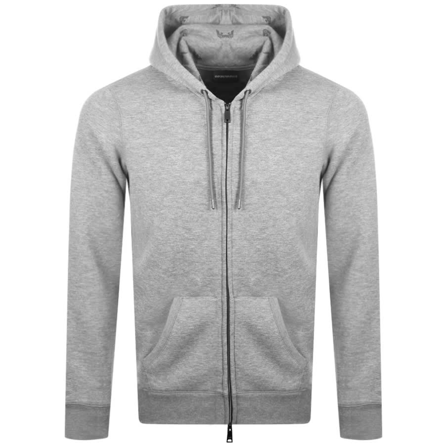 Alternative Image for ProductEmporio Armani Full Zip Hoodie Grey1