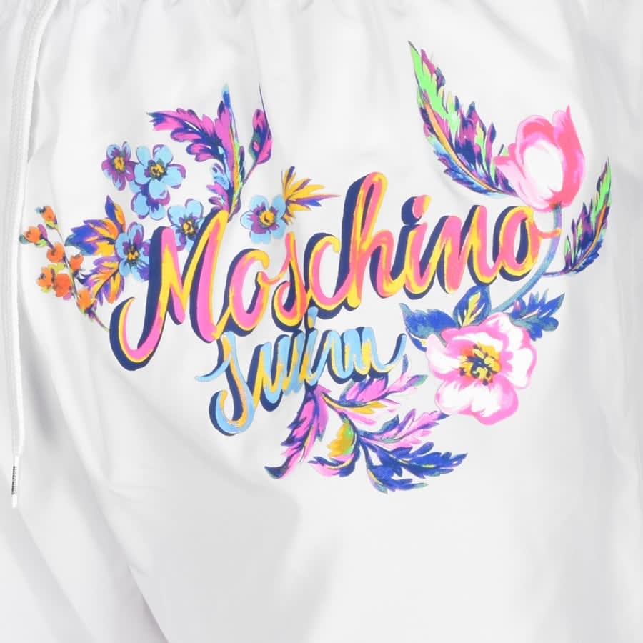Alternative Image for ProductMoschino Logo Swim Shorts White3