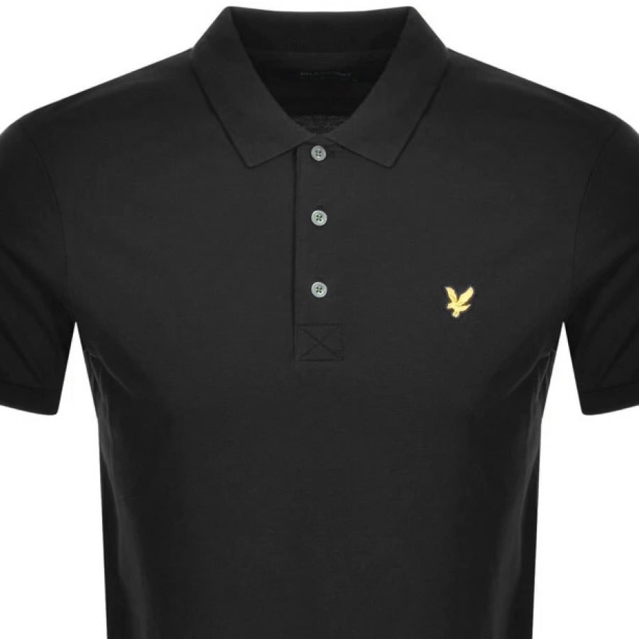 Alternative Image for ProductLyle And Scott Short Sleeved Polo T Shirt Black2
