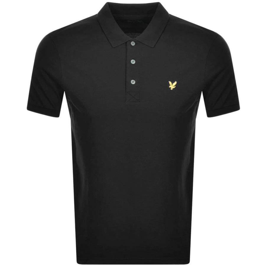 Alternative Image for ProductLyle And Scott Short Sleeved Polo T Shirt Black1