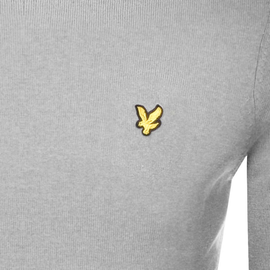 Alternative Image for ProductLyle And Scott Crew Neck Merino Knit Jumper Grey3