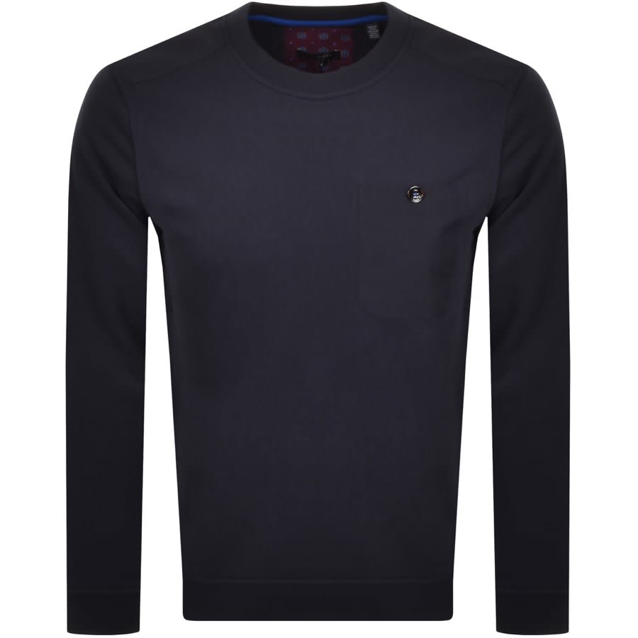 Alternative Image for ProductTed Baker Singer Crew Neck Sweatshirt Navy1