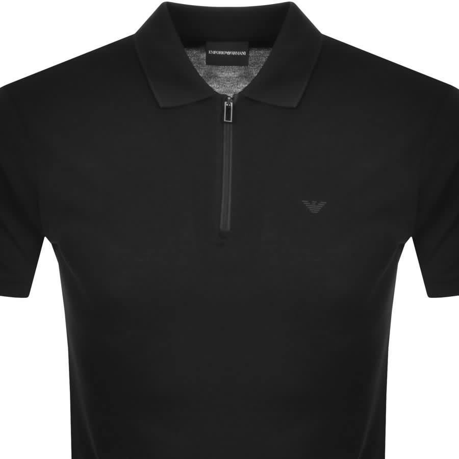 Alternative Image for ProductEmporio Armani Short Sleeved Polo T Shirt Black2