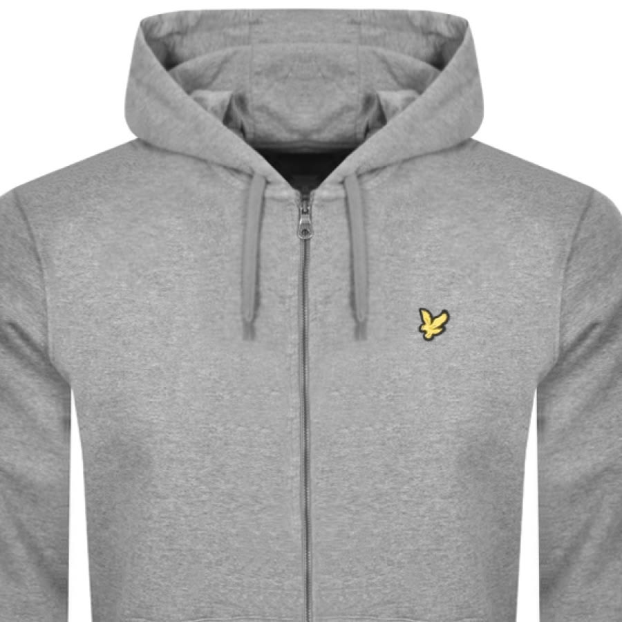 Alternative Image for ProductLyle And Scott Full Zip Hoodie Grey2
