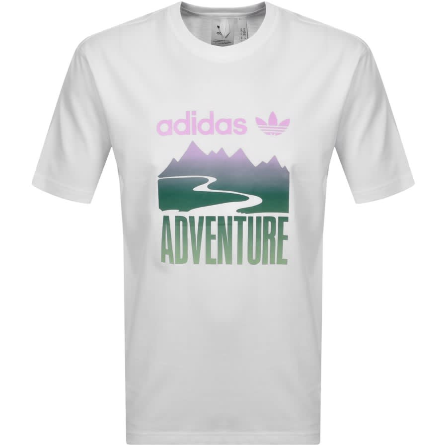 Alternative Image for Productadidas Originals Adventure Logo T Shirt White1