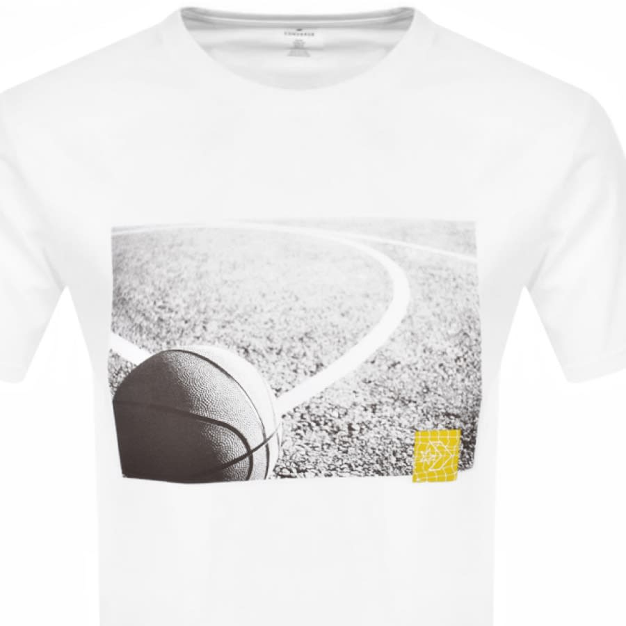 Alternative Image for ProductConverse Star Basketball Print T Shirt White2