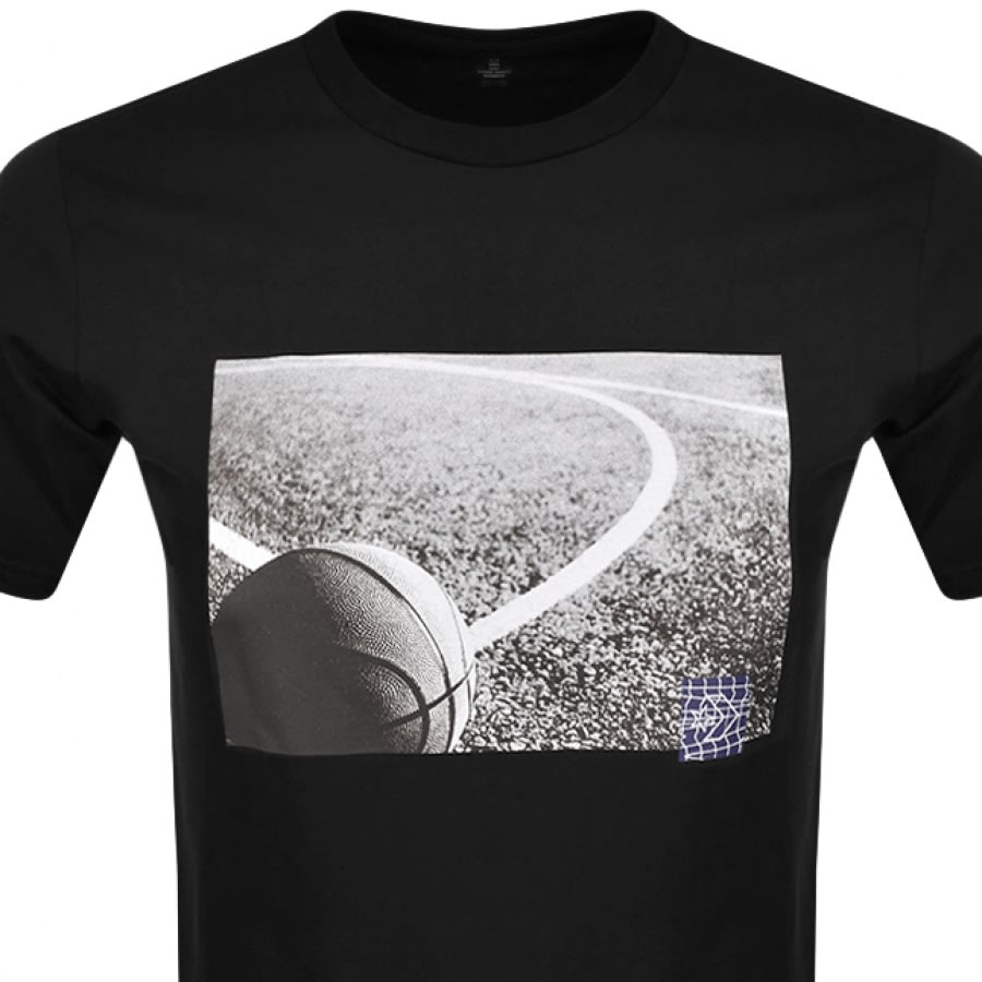 Alternative Image for ProductConverse Star Basketball Print T Shirt Black2