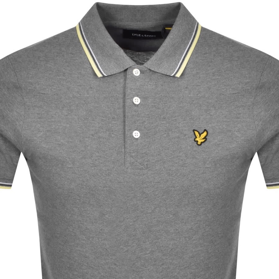 Alternative Image for ProductLyle And Scott Short Sleeved Polo T Shirt Grey2