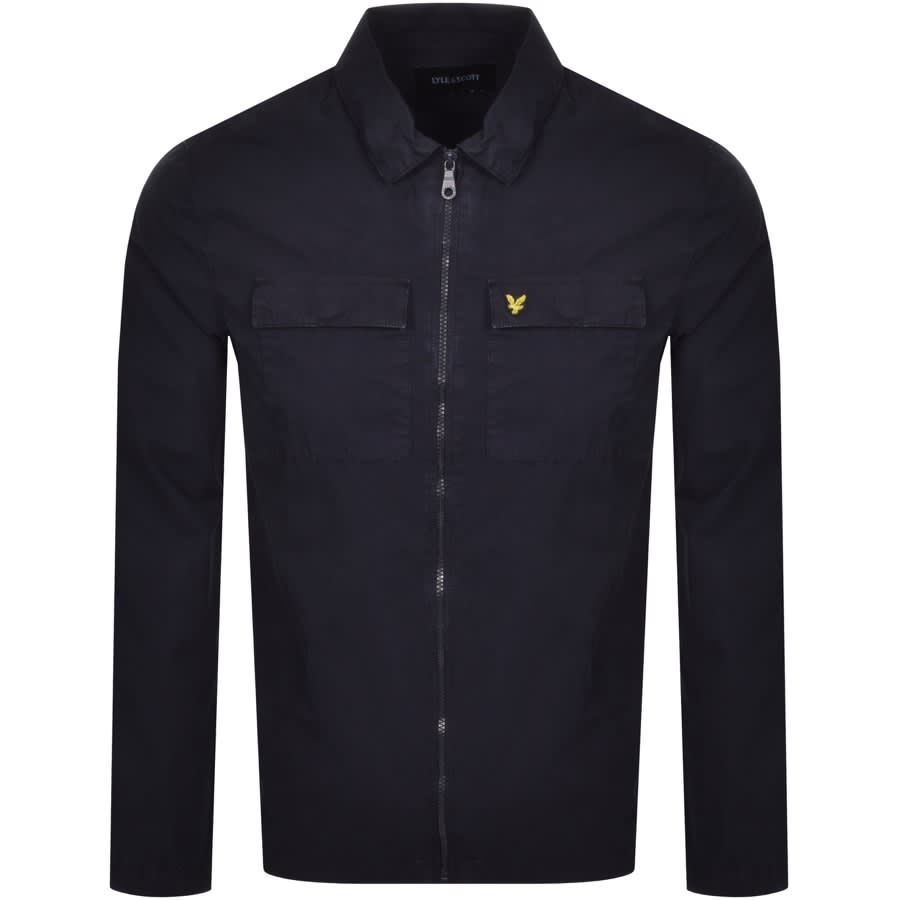 Alternative Image for ProductLyle And Scott Cotton Overshirt Navy1