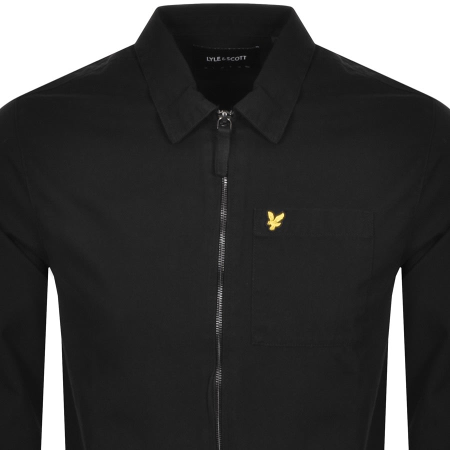 Alternative Image for ProductLyle And Scott Twill Overshirt Black2