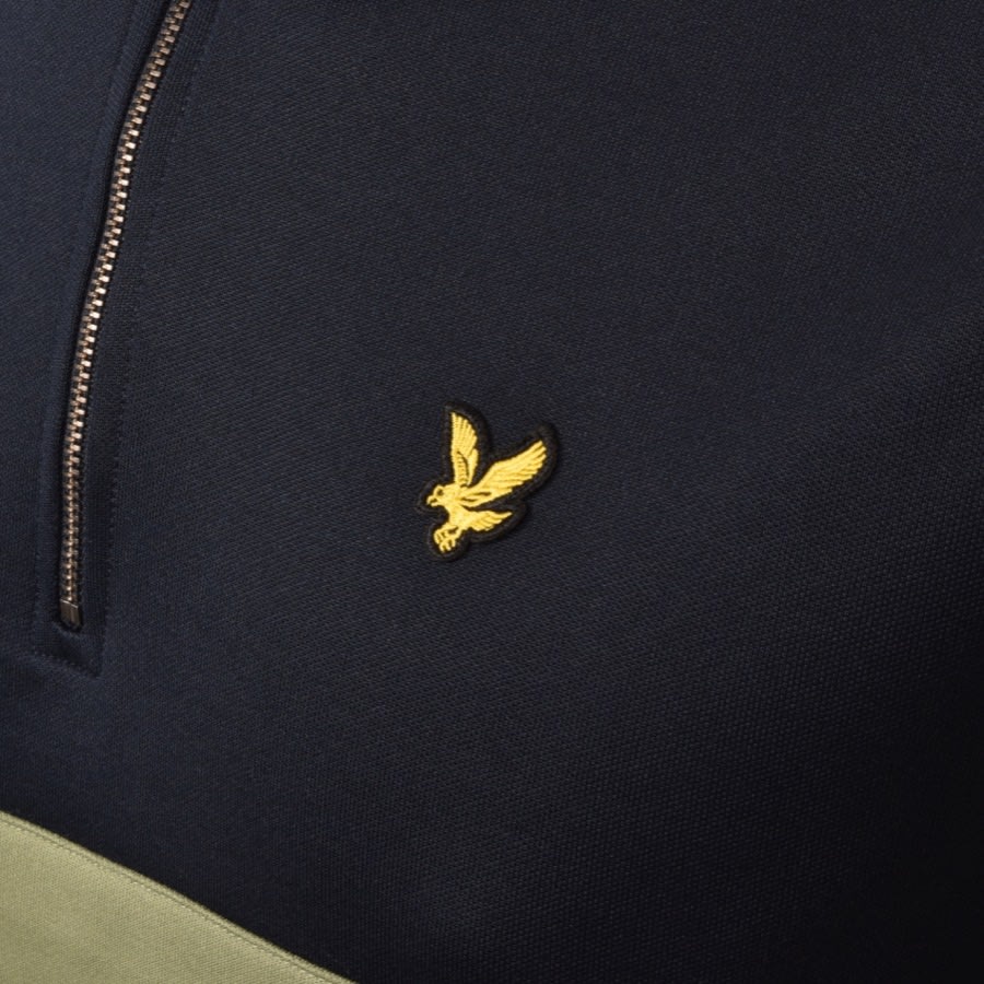Alternative Image for ProductLyle And Scott Half Zip Sweatshirt Navy3